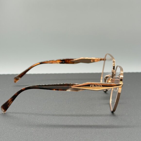 Prada Womens Eyeglasses Frames PR56Z 55 18 140 Rose Gold Tortoise READ - Picture 6 of 12
